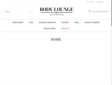 Tablet Screenshot of bodyloungevt.com